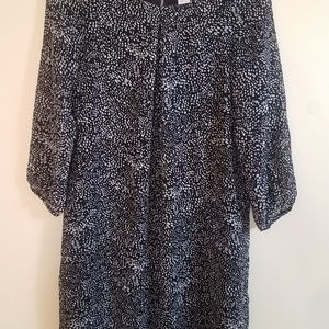 H&M Black Dress Patterned